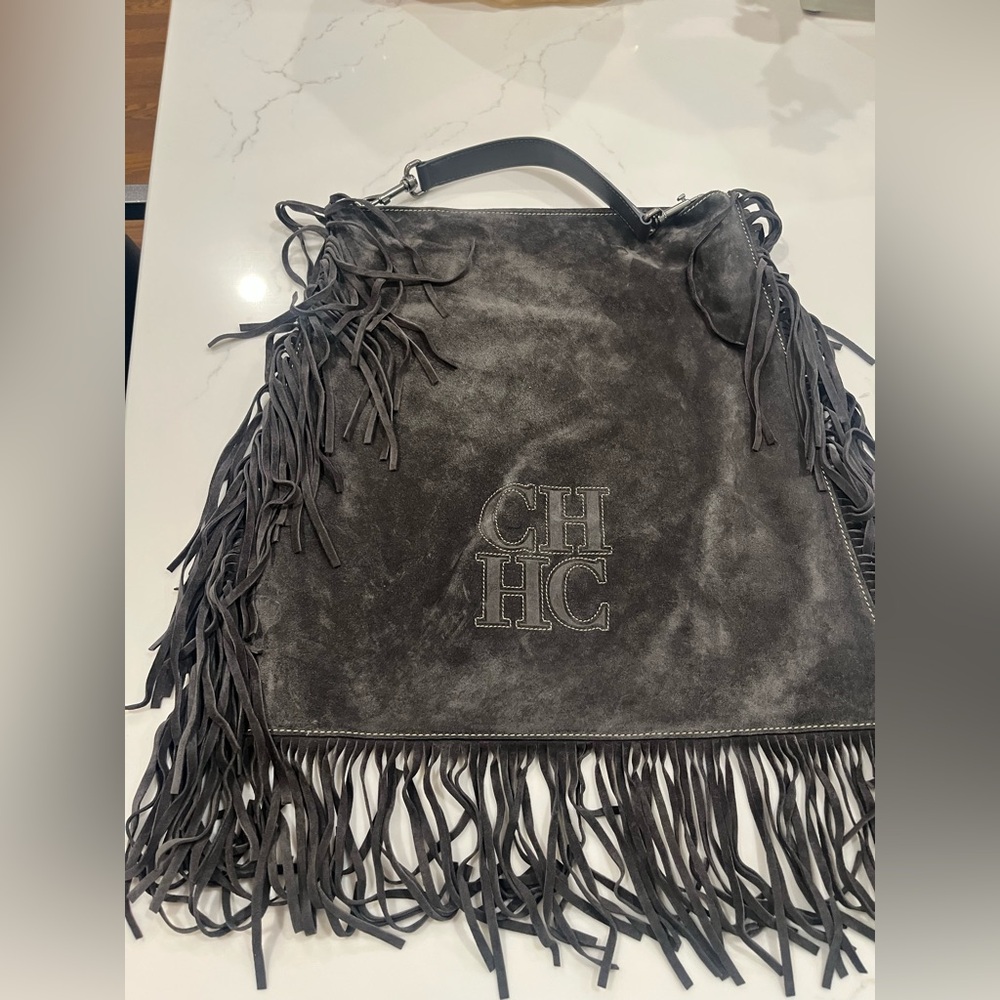 CH Fringe Suede Bag